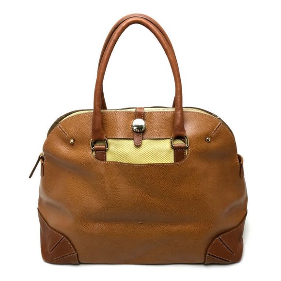 Furla Handbags - FURLA Shoulder Bag Hand Bag Canvas / Leather Brown